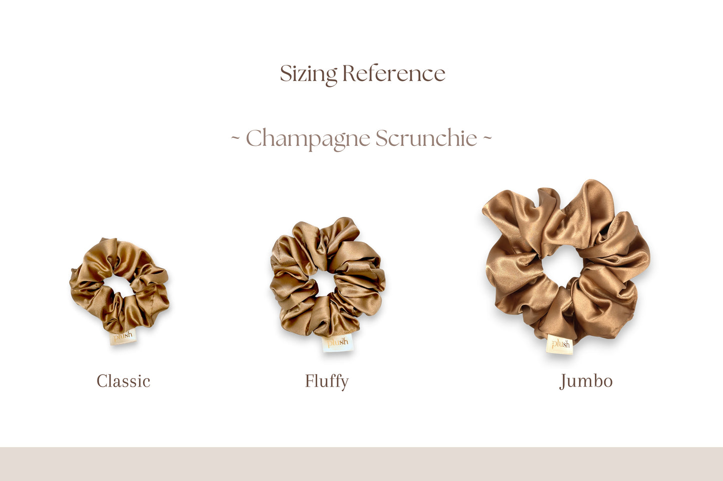 Champagne - Jumbo Scrunchie